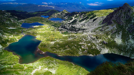 View on the beautiful Rila seven lakes, Bulgaria