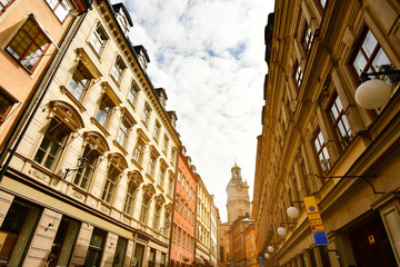Fototapeta na wymiar old town at stockholm sweden