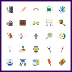 25 man icon. Vector illustration man set. net climber and criminal icons for man works