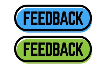 feedback stamp on white