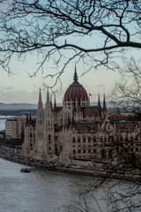 Obraz na płótnie Canvas The famous parliament in Budapest, capital of Hungary