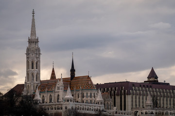 Church of Mathias and Fisherman bastion in Budapest, Hungary