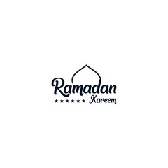 Ramadan kareem background, illustration with mosque dome. EPS 10 - vector	