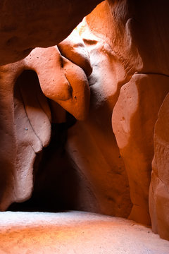 Argentina. Funny sandstone rockformations between Cachi and Cafayate in Salta, Argentina. This photo is taken at the Cuevas the Acsibi, a remote natural highlight along ruta 40. 