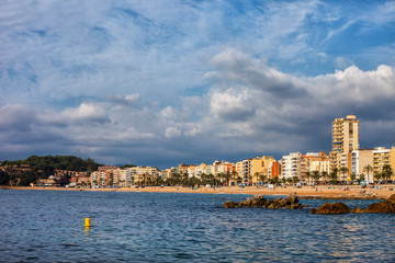 Lloret de Mar Town Skyline in Spain