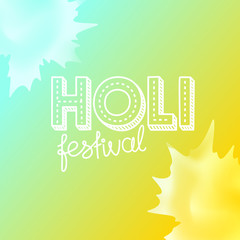 Holi festival vector concept. Indian holiday