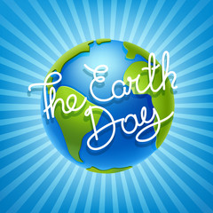 The Earth day concept. Vector illustration