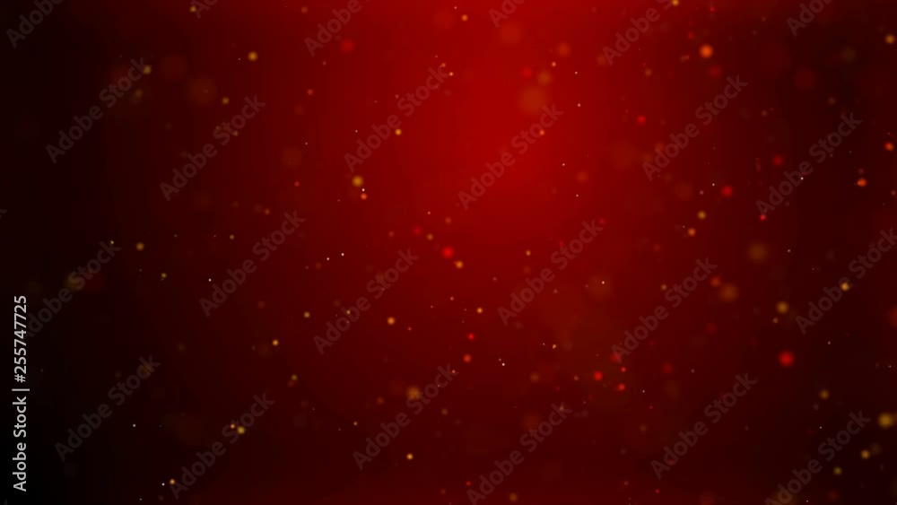 Poster abstract background dark red with blur particle and lighting effect with dark and grain processed