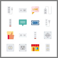 16 smartphone icon. Vector illustration smartphone set. social media and chat icons for smartphone works