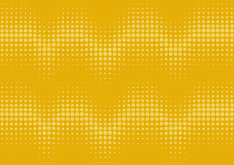 Retro comic yellow background. Halftone texture. Vector illustration in pop art style