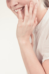 a girl is very positive