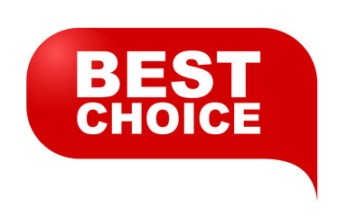 red vector banner best choice