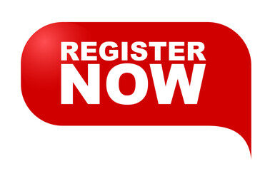 red vector banner register now
