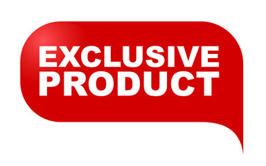 red vector banner exclusive product