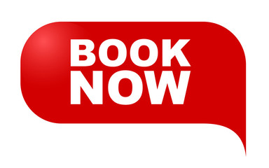 red vector banner book now