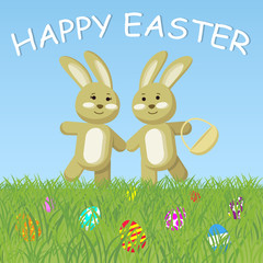 Happy Easter vector illustration