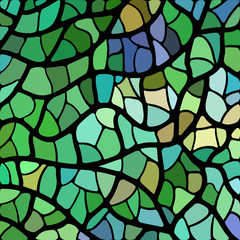 abstract vector stained-glass mosaic background