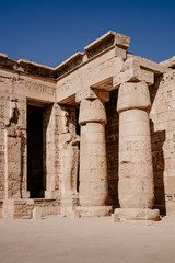 Fototapeta premium Medinet Habut temple ruins, Luxor, Egypt, Africa