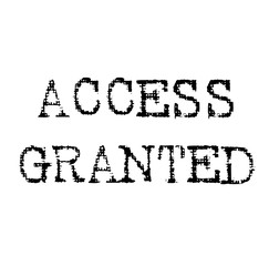 Fototapeta premium access granted black stamp