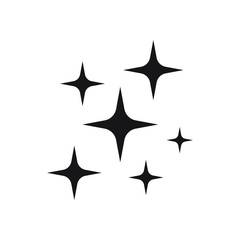Shine icon, Clean star icon isolated