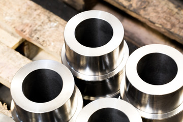 Metal products made by casting techniques closeup