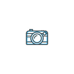 Photo Camera icon design. Photography and video icon line vector illustration