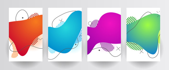 Plastic liquid gradient waves sale banner template. Dynamic plastic fluid gradient waves.