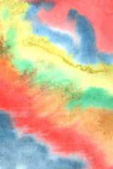 illustration of colorful bright watercolor background