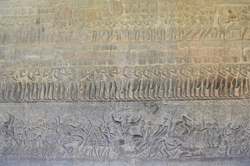 Mural of Angkor Wat, Cambodia