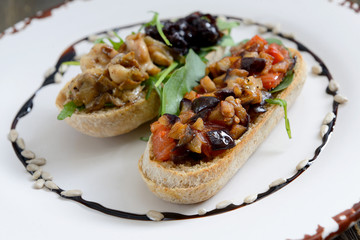 two bruschettes