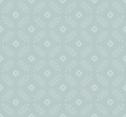 Seamless pattern in classic English style. Leaves and flowers classic pattern for print on wallpaper, gift paper, textile, paper. Two-color pattern