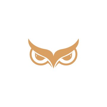 owl wisdom vector logo design template