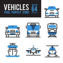Vehicle and Transport Monocolor Icon. Pixel Perfect Icon Base on 64px