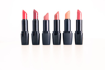Set of professional lipsticks