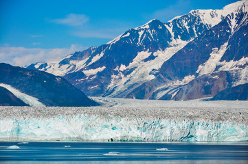 Glaciers meets sea. 
