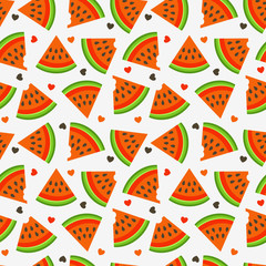 Fresh watermelon seamless pattern.