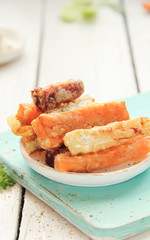 Portion Vegan Gemüse Gemüsesticks Sticks Pommes Vegetarisch