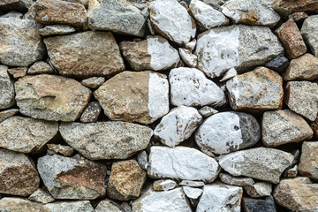Stone wall of ancient monastery