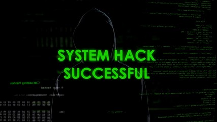 System hack successful, code breaking operation, programmer cracked password © motortion
