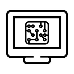 artificial intelligence simple icon