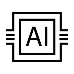 artificial intelligence simple icon