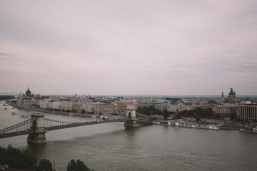Fototapeta na wymiar chain bridge in budapest