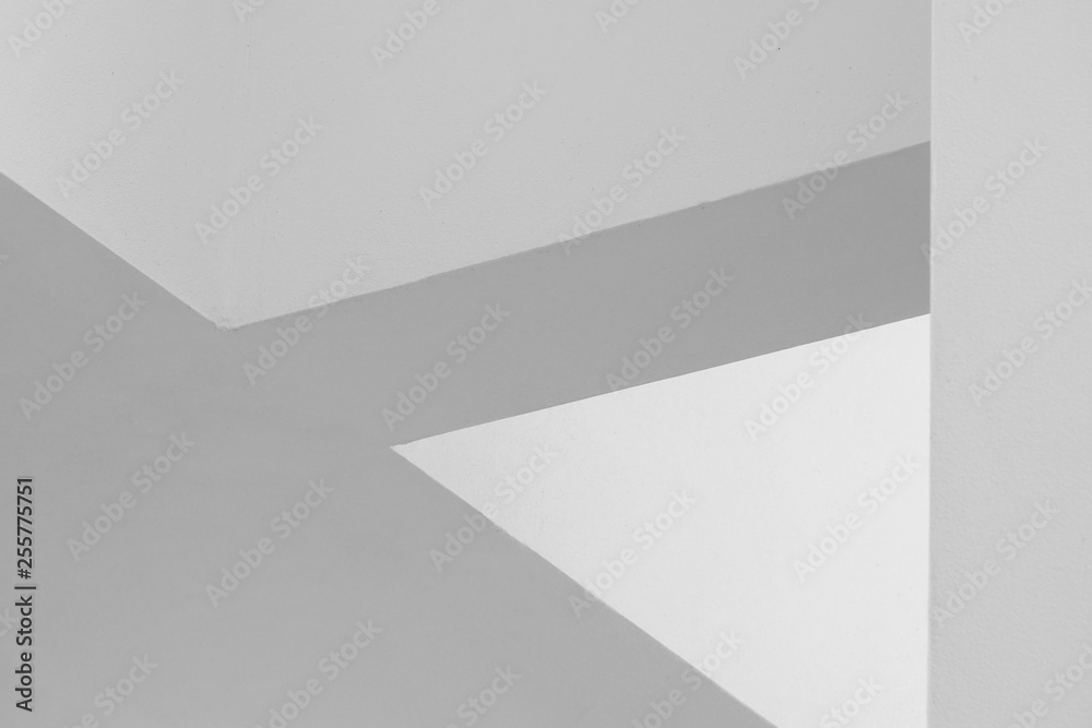 Aufkleber Abstract lines on architecture. modern architecture detail. Refined fragment of contemporary office interior / public building