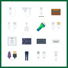 16 pocket icon. Vector illustration pocket set. jeans and wallet icons for pocket works