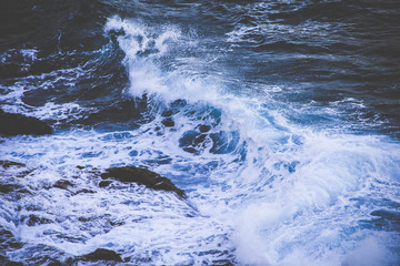 Ocean waves at Los Gigantes (Tenerife)
