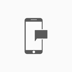 message icon, text vector