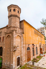 Fototapeta na wymiar Exterior view of the Byzantince chuch of Hagia Sophia or Agias Sofias in Thessaloniki, Greece