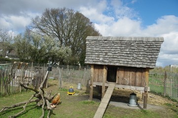 Obraz premium Le poulailler du quartier de la Poterie