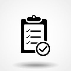 Checklist checkmark Icon Vector