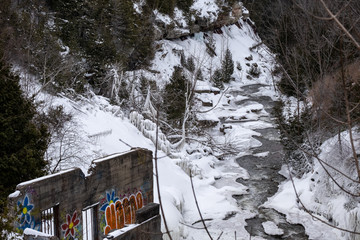 river in winter